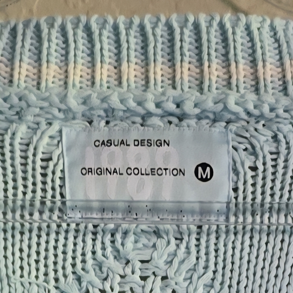 Taylor Swift Inspired 1989 Light blue Knit Cardigan Size Medium - Picture 8 of 9